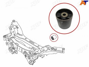 569 р. Сайлентблок заднего дифференциала NISSAN QASHQAI+2 06-13X-TRAIL 07- (ST-55476-JD600). Увеличить фотографию 2