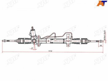 11 849 р. Рейка рулевая LHD SAT Hyundai Tucson TL рестайлинг (2018-2021). Увеличить фотографию 1