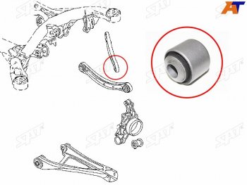 419 р. Сайлентблок заднего поперечного рычага AUDI Q7 06-15VOLKSWAGEN TOUAREG 03- (ST-7L8501529A-B2). Увеличить фотографию 1