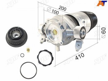 23 999 р. Пневмобаллон задний AUDI Q7 (4L)  VW TOUAREG (7P) 05.11- LH (ST-7P6616019H). Увеличить фотографию 3