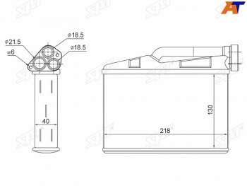 5 999 р. Радиатор отопителя салона BMW X5 E53 99-06BMW E39 95-03 (ST-87-0004). Увеличить фотографию 2