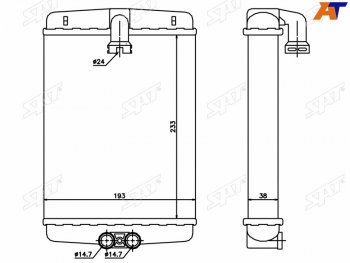 2 349 р. Радиатор отопителя салона MERCEDES C-CLASS W202 93-00(трубчатый) (ST-87-0036). Увеличить фотографию 2