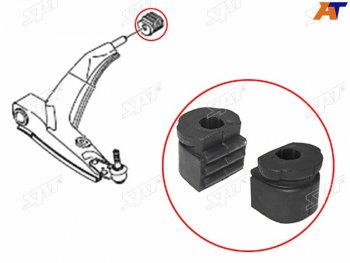 349 р. Сайлентблок переднего рычага задний DAEWOO NEXIA NEW 2009- (ST-90235040). Увеличить фотографию 1