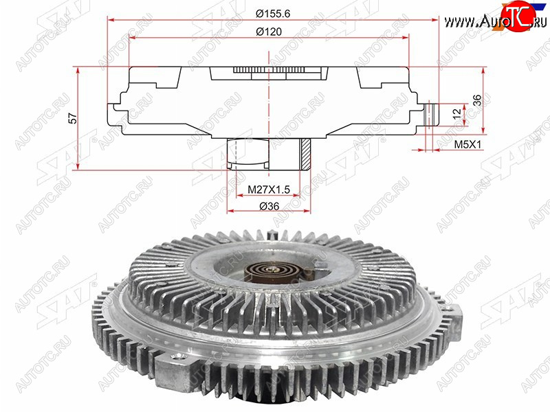 3 099 р. Вискомуфта MERCEDES E-CLASS W210 96-03C-CLASS W202 97-01 (ST-A1122000122)