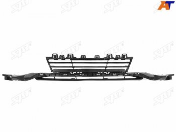 4 649 р. Нижняя решетка переднего бампера SAT  BMW 3 серия  F30 (2015-2018) седан рестайлинг. Увеличить фотографию 1