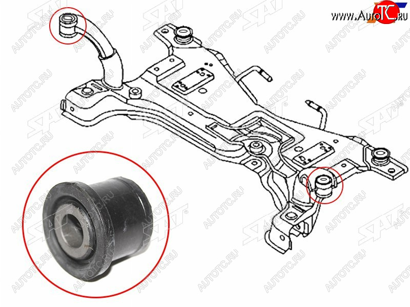 359 р. Сайлентблок передней балки MAZDA 3AXELA 09-13FORD FOCUS II 04-11C-MAX 03-07 (ST-BP4K-34-800K)