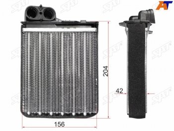 1 399 р. Радиатор отопителя салона RENAULT LOGAN 04-LOGAN 08- SANDERO 08-DUSTER 10-LADA LARGUS 12- (ST-DC01-395-A0). Увеличить фотографию 1