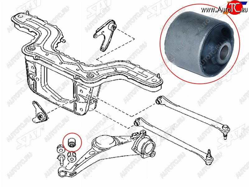 459 р. Сайлентблок заднего продольного рычага FORD ESCAPE 01-06ECOSPORT 14- MAZDA TRIBUTE 01-11 (ST-E112-28-460)