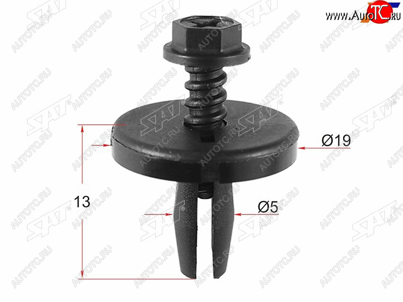 16 р. Клипса обшивки капота FORD (1 шт.) (ST-M10798)