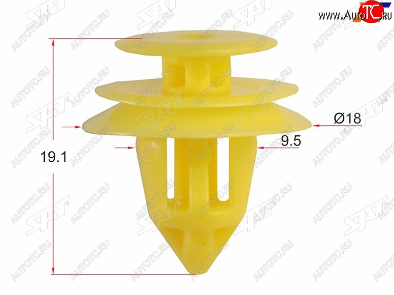 21 р. Клипса обшивки двери TOYOTALEXUS (1 шт.) (ST-M11596)