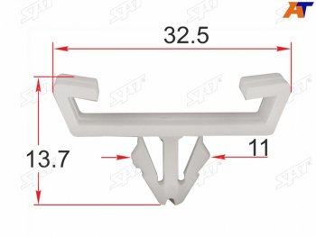 28 р. Клипса молдинга кузова VAG (1 шт.) (ST-M12258). Увеличить фотографию 1