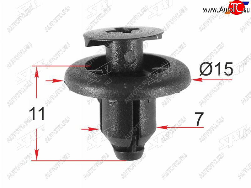 12 р. Клипса крепежная TOYOTALEXUSSUBARU (1 шт.)                                                         (ST-M12395)