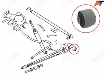 479 р. Сайлентблок заднего нижнего продольного рычага задний MITSUBISHI PAJEROMONTERO 91-04 (ST-MR112891). Увеличить фотографию 1