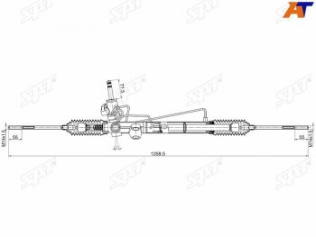 Рейка рулевая 2,0 -2,4V LHD SAT Mitsubishi Outlander CU (2003-2009)