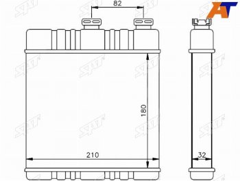 2 199 р. Радиатор отопителя салона  OPEL ASTRA G 98-ZAFIRA A 99-ZAFIRA B 05- версия BEHR (ST-OP48-395-0). Увеличить фотографию 1