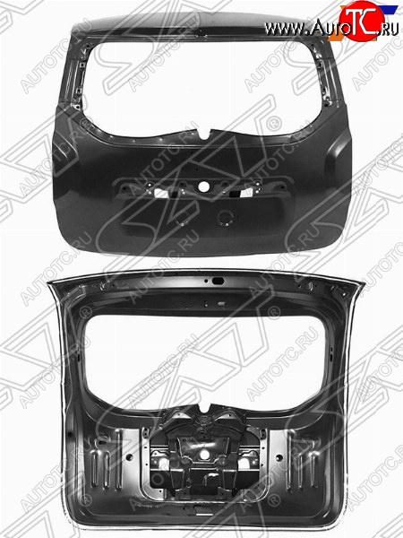 19 699 р. Дверь багажника SAT Renault Duster HS дорестайлинг (2010-2015)