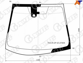 8 699 р. Стекло лобовое (Камера) Honda Fit 13-20  Shuttle 15-19 (T5A-R-CP-1Z LFW/X). Увеличить фотографию 2