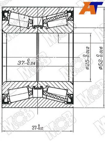 999 р. Подшипник задней ступицы MCB  CITROEN C2, C3 (FC/FN,  дорестайлинг,  SX,SY), C3 Aircross, C3 Picasso (дорестайлинг,  рестайлинг), C3 Pluriel, Nissan Cube (2), March (3 K12), Note (1,  2), Peugeot 1007, 207 (WK,  WA,  WC), Renault Logan (1,  2), Logan Stepway. Увеличить фотографию 1