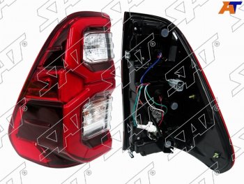 8 249 р. Фонарь задний левый (LED)  Toyota Hilux  AN120 (2020-2024) 2-ой рестайлинг. Увеличить фотографию 1