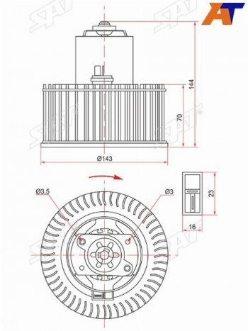 3 299 р. Мотор отопителя салона Nissan Almera 00-06  Primera 01-08  Bluebird Sylphy 00-05 (ST-27226-8M200). Увеличить фотографию 1