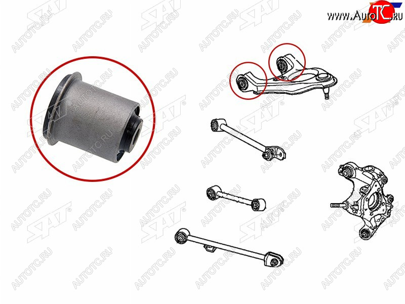 549 р. Сайлентблок заднего верхнего рычага HONDA ACCORD 08-12CROSSTOUR 10-ACURA TSX 09-14 (ST-52510-TL0-E01B)