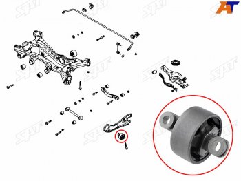 1 129 р. Сайлентблок заднего продольного рычага HYUNDAI CRETA 16- LH (ST-55274-M0000). Увеличить фотографию 1