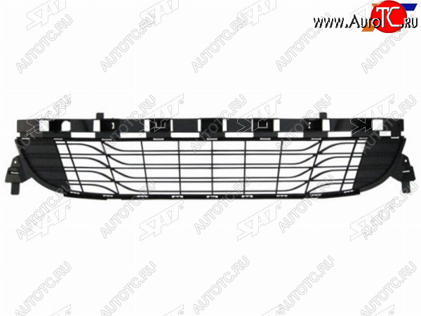 5 399 р. Нижняя решетка переднего бампера SAT  Renault Megane  седан (2008-2012)  дорестайлинг