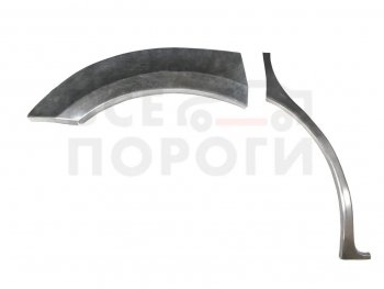 4 199 р. Правая задняя ремонтная арка (внешняя) Vseporogi  Mazda MPV  LY (2006-2016) (Оцинкованная сталь 0,8 мм.). Увеличить фотографию 1