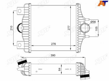 12 749 р. Интеркуллер LAND ROVER RANGE ROVER 12-RANGE ROVER SPORT 13- (ST-211-0006). Увеличить фотографию 1