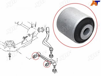 349 р. Сайлентблок рычага нижний прямого (ближ к шар) FR-FL SAT Mazda 6 GG седан рестайлинг (2005-2008). Увеличить фотографию 1