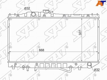 7 999 р. Радиатор SAT  Toyota Corona  T190 (1992-1994) седан дорестайлинг. Увеличить фотографию 1