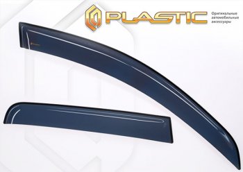 1 799 р. Дефлектора окон CA-Plastic Jetta VA3 (2019-2024) (classic полупрозрачный). Увеличить фотографию 1