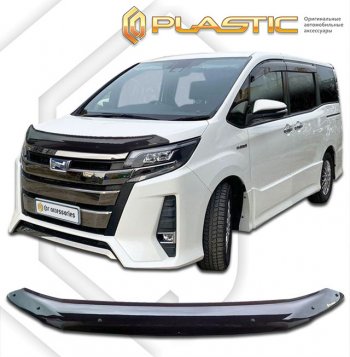 2 079 р. Дефлектор капота (Япония) CA-Plastic  Toyota Noah ( 3,  R80) (2014-2021) (classic черный, без надписи). Увеличить фотографию 1