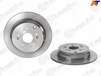 Задний тормозной диск BREMBO  Honda CR-V (RD4,RD5,RD6,RD7,RD9 ,  RE1,RE2,RE3,RE4,RE5,RE7,  RM1,RM3,RM4,  RW,RT), Odyssey (RC4, RC1, RC2), StepWagon (5 RP1,RP2, RP3, RP4,  5 RP1,RP2, RP3, RP4, RP5)