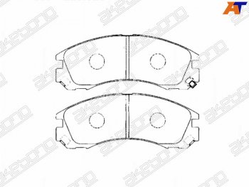 2 179 р. Колодки тормозные перед FR-FL SAT  Mitsubishi Airtek - Outlander  CU. Увеличить фотографию 1