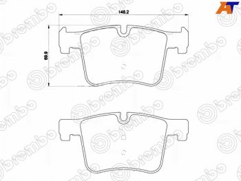 Колодки тормозные передние FL-FR SAT  BMW 1 серия (F20), 3 серия (F34,  F30,  F31), 4 серия (F32,  F36)