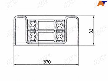 999 р. Ролик приводного ремня обводной NISSAN NAVARA 04-PATHFINDER 05- (ST-11927-ED320). Увеличить фотографию 1