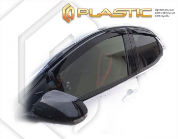 1 749 р. Дефлектора окон CA-Plastic Toyota Yaris XP210 хэтчбэк 5 дв. дорестайлинг (2020-2024) (classic полупрозрачный). Увеличить фотографию 1