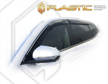 1 749 р. Дефлектора окон CA-Plastic BYD Song Plus дорестайлинг (2020-2024) (classic полупрозрачный, без хром. молдинга). Увеличить фотографию 1