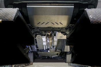 38 899 р. Защиты комплект (картер, кпп, трубок кондиционера, топливопровод, бак, адсорбер) ТСС Тюнинг Jetour X90 Plus (2021-2024) (алюминий 4 мм). Увеличить фотографию 1