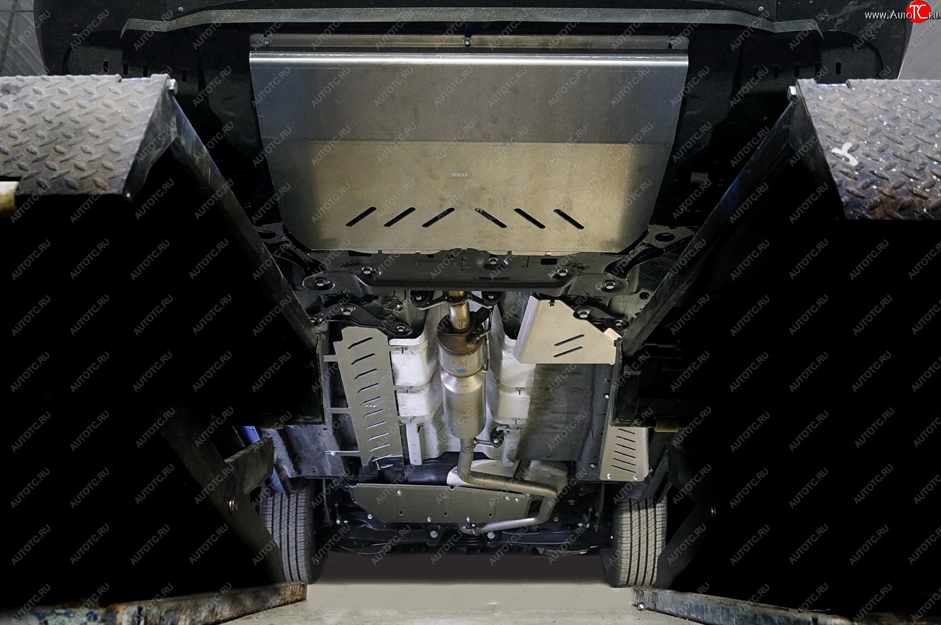 38 899 р. Защиты комплект (картер, кпп, трубок кондиционера, топливопровод, бак, адсорбер) ТСС Тюнинг Jetour X90 Plus (2021-2024) (алюминий 4 мм)