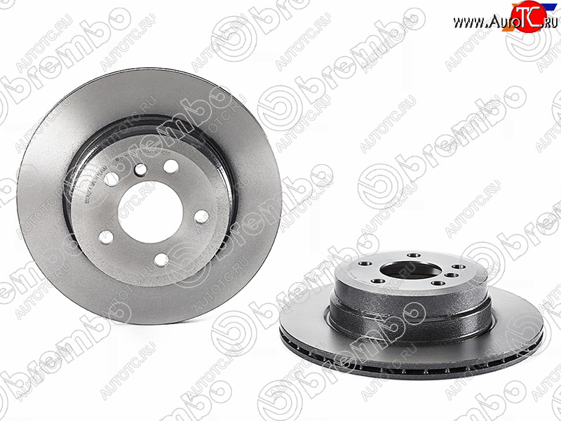 7 449 р. Диск тормозной задний Ø290mm BREMBO   BMW X5 ( E70,  F15) - X6 ( E71,  F16)