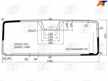 12 949 р. Стекло лобовое (Обогрев полный Антенна Датчик дождя) Mercedes-Benz G-Class 12-18 (5327AGNAHMV1W). Увеличить фотографию 1