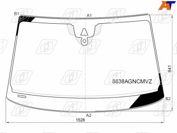 10 699 р. Стекло лобовое (Камера Датчик дождя Молдинг) Audi A8 17- (8638AGNCMVZ). Увеличить фотографию 1