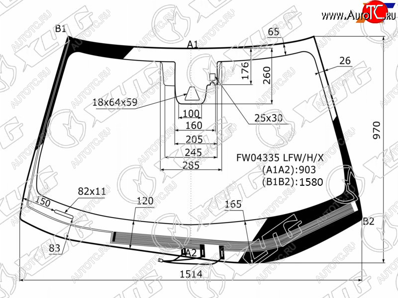 9 899 р. Стекло лобовое с обогревом щеток + дд + камера (панорамная крыша) LEXUS ES 15-18 XYG FW04335 LFW/H/X, fw04335lfwhx (FW04335 LFW/H/X)