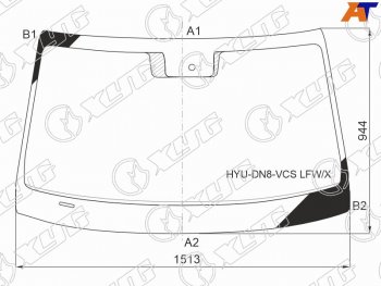 Стекло лобовое (Датчик дождя) XYG Hyundai Sonata DN8 (2019-2022)