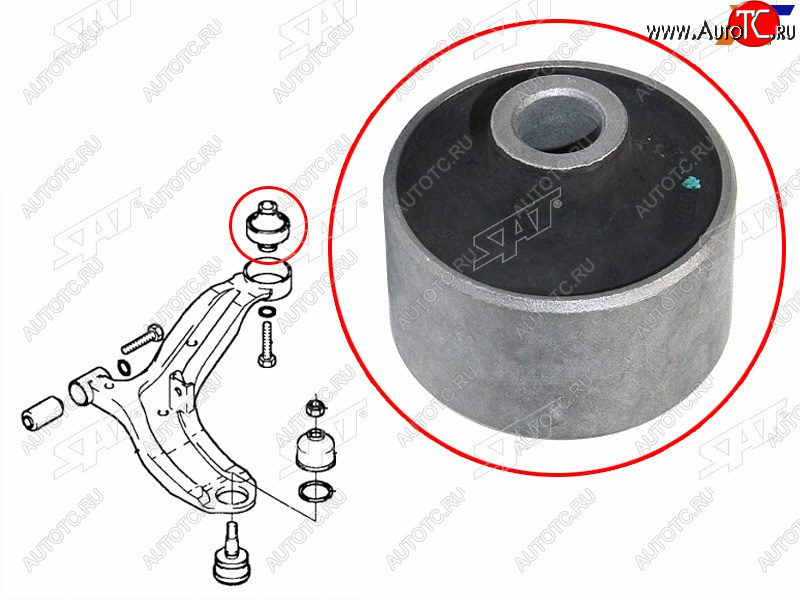 269 р. Сайлентблок переднего рычага задний (ТАГАЗ) HYUNDAI ACCENT 99-12 LH=RH (ST-54555-25000)