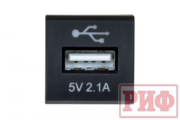 1 139 р. Розетка USB 2,1A для Toyota 22x22 (rif22-4-1014300). Увеличить фотографию 2