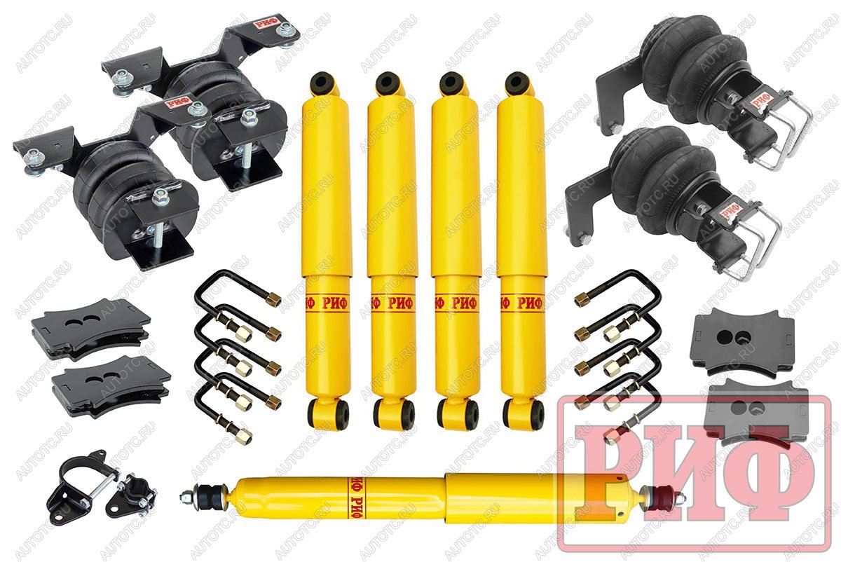 91 999 р. Лифт-комплект с пневмоподвеской РИФ для ГАЗ Соболь до 2018 30 мм (rif-gaz-p)