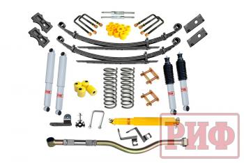 111 999 р. Лифт-комплект РИФ газовый УАЗ Патриот 2019+ лифт 50 мм жесткий (rif-patr19-c-g). Увеличить фотографию 1